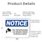 Signmission No Trespassing 24-Hour Video OSHA Notice Sign, Plastic, 10in W x 7in L, 2PK OS-2PACK-NS-P-710-L-14904 - alternate 2